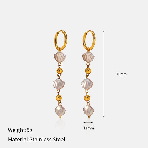 Wholesale Women's Geometric Stainless Steel Electroplated Earrings In Fairy Style