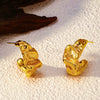 Wholesale Women's Geometric Stainless Steel Electroplated Earrings Jewelry