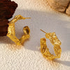 Wholesale Women's Geometric Stainless Steel Electroplated Earrings Jewelry