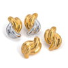 Wholesale Women's Geometric Stainless Steel Electroplated Earrings Jewelry