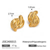 Wholesale Women's Geometric Stainless Steel Electroplated Earrings Jewelry
