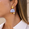 Wholesale Women's Geometric Stainless Steel Electroplated Earrings Light Luxury Fashion Highend Nonfading