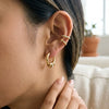 Wholesale Women's Geometric Stainless Steel Electroplated Earrings Light Luxury Highend Niche Design