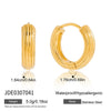 Wholesale Women's Geometric Stainless Steel Electroplated Earrings Light Luxury Style
