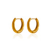 Wholesale Women's Geometric Stainless Steel Electroplated Earrings Luxury Highend Jewelry