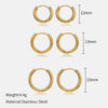 Wholesale Women's Geometric Stainless Steel Electroplated Earrings Simple Popular Niche Design
