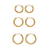 Wholesale Women's Geometric Stainless Steel Electroplated Earrings Simple Popular Niche Design