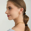 Wholesale Women's Geometric Stainless Steel Electroplated Earrings With Zircon Casual Style