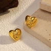 Wholesale Women's Geometric Stainless Steel Electroplated Earrings