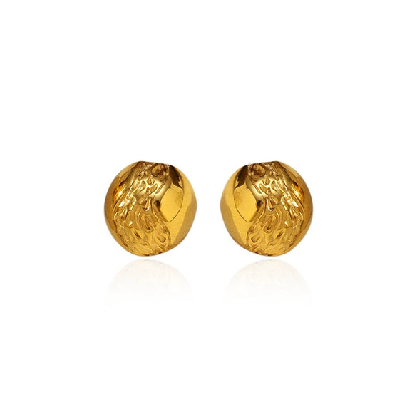 Wholesale Women's Geometric Stainless Steel Electroplated Earrings