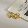 Wholesale Women's Geometric Stainless Steel Electroplated Earrings