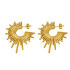 Wholesale Women's Geometric Stainless Steel Electroplated Earrings