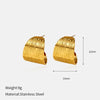 Wholesale Women's Geometric Stainless Steel Electroplated Earrings