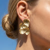 Wholesale Women's Geometric Stainless Steel Electroplated Earrings