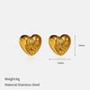 Wholesale Women's Geometric Stainless Steel Electroplated Earrings