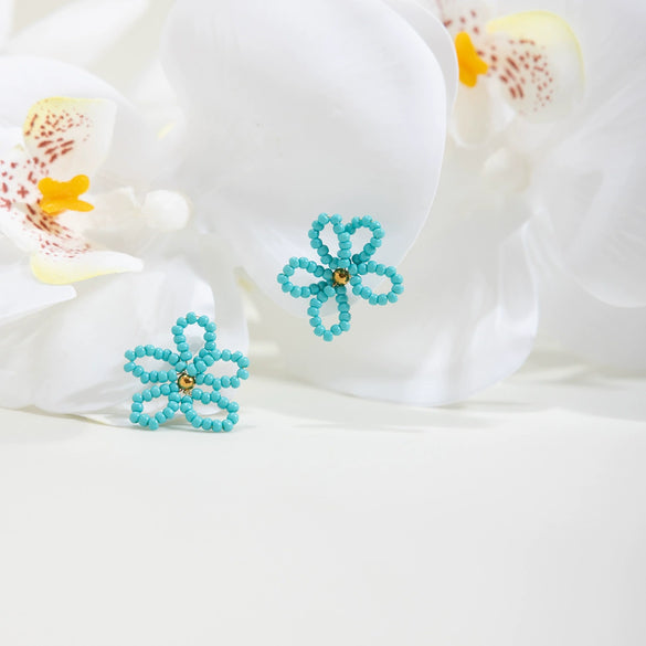 Wholesale Women's Geometric Stainless Steel Electroplated Earrings