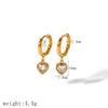 Wholesale Women's Geometric Stainless Steel Electroplated Earrings
