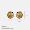 Wholesale Women's Geometric Stainless Steel Electroplated Earrings