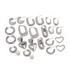 Wholesale Women's Geometric Stainless Steel Electroplated Earrings