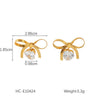 Wholesale Women's Geometric Stainless Steel Electroplated Earrings