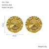 Wholesale Women's Geometric Stainless Steel Electroplated Earrings