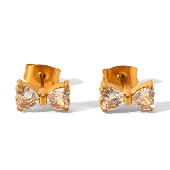 Wholesale Women's Geometric Stainless Steel Electroplated Earrings