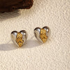 Wholesale Women's Geometric Stainless Steel Electroplated Earrings