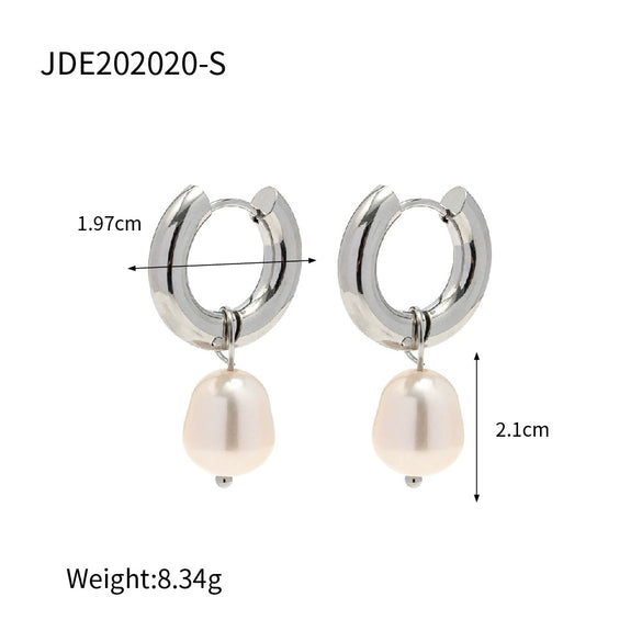 Wholesale Women's Geometric Stainless Steel Electroplated Earrings