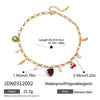 Wholesale Women's Geometric Stainless Steel Electroplated Fish Bracelet Hand Jewelry
