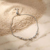 Wholesale Women's Geometric Stainless Steel Electroplated Gold And Silver Twotone Diamondencrusted Adjustable Bracelet Fine Chain Jewelry