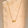 Wholesale Women's Geometric Stainless Steel Electroplated Heart Necklace Jewelry