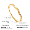 Wholesale Women's Geometric Stainless Steel Electroplated Horseshoe Ushaped Bracelet And Necklace Jewelry