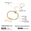Wholesale Women's Geometric Stainless Steel Electroplated Interlocking Bracelet And Ring Jewelry
