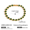 Wholesale Women's Geometric Stainless Steel Electroplated Interlocking Bracelet And Ring Jewelry