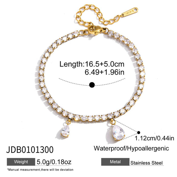 Wholesale Women's Geometric Stainless Steel Electroplated Interlocking Stackable Bracelet Jewelry Hand Accessory