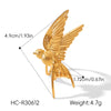 Wholesale Women's Geometric Stainless Steel Electroplated Jewelry Rings Light Luxury Design