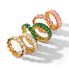Wholesale Women's Geometric Stainless Steel Electroplated 18K Gold Nonfading Trendy Ring
