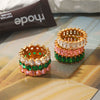 Wholesale Women's Geometric Stainless Steel Electroplated 18K Gold Nonfading Trendy Ring