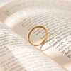 Wholesale Women's Geometric Stainless Steel Electroplated 18K Gold Pearl Ring Fashionable And Versatile Highend Accessories