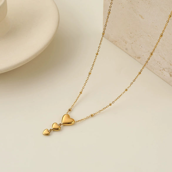Wholesale Women's Geometric Stainless Steel Electroplated Necklace Highend Fashion Jewelry
