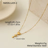 Wholesale Women's Geometric Stainless Steel Electroplated Necklace Highend Fashion Jewelry