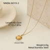 Wholesale Women's Geometric Stainless Steel Electroplated Necklace Highend Fashion Jewelry