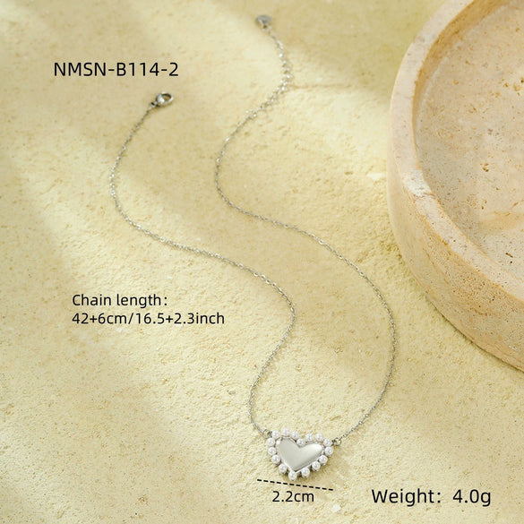 Wholesale Women's Geometric Stainless Steel Electroplated Necklace Jewelry