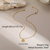 Wholesale Women's Geometric Stainless Steel Electroplated Necklace Jewelry