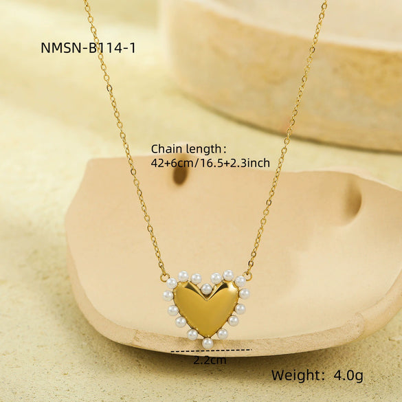 Wholesale Women's Geometric Stainless Steel Electroplated Necklace Jewelry