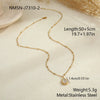 Wholesale Women's Geometric Stainless Steel Electroplated Necklace Jewelry