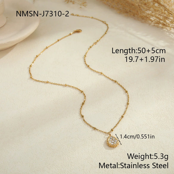 Wholesale Women's Geometric Stainless Steel Electroplated Necklace Jewelry