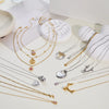 Wholesale Women's Geometric Stainless Steel Electroplated Necklace Jewelry