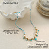 Wholesale Women's Geometric Stainless Steel Electroplated Necklace With Small Fish Heart Design
