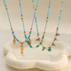 Wholesale Women's Geometric Stainless Steel Electroplated Necklace With Small Fish Heart Design